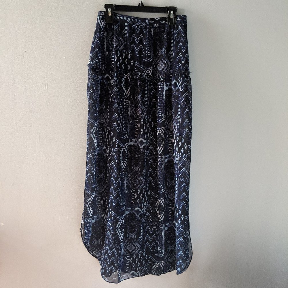 UO Sheer Maxi Skirt with High Slits